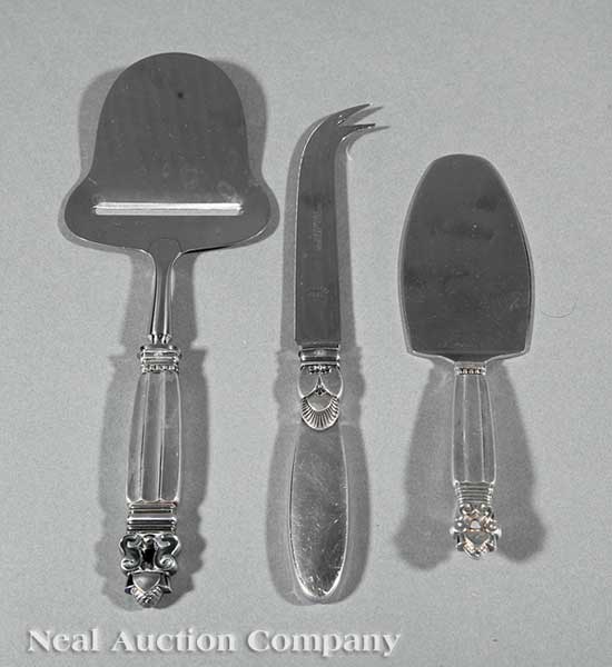 Three Georg Jensen Sterling