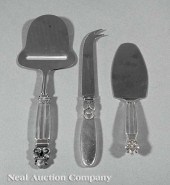 Three Georg Jensen Sterling Si