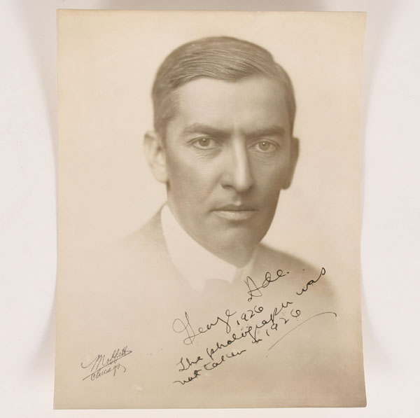 Three George Ade autographs; A 1926