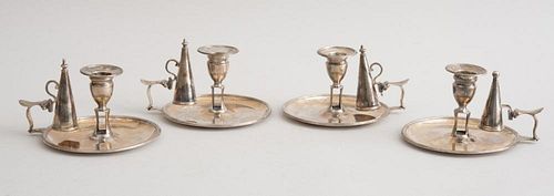 THREE GEORGE III CRESTED SILVER