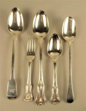 Three George III 'Kings' patte