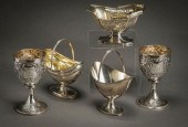 THREE GEORGE III SILVER SUGAR