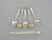Three George III Spoons and Su
