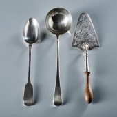 THREE GEORGE III STERLING SILV