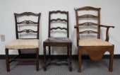 THREE GEORGE III STYLE LADDER