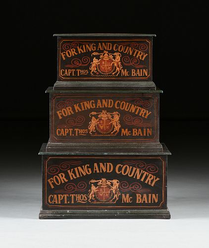 THREE GEORGE III STYLE SHIP