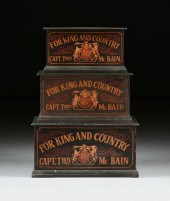THREE GEORGE III STYLE SHIP CA