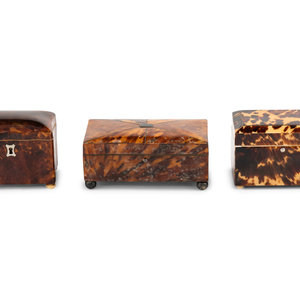 Three George III Tortoise Shell