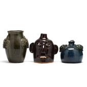 THREE GEORGIA FOLK ART VESSELS