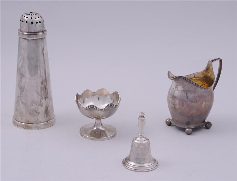 THREE GEORGIAN SILVER ARTICLES