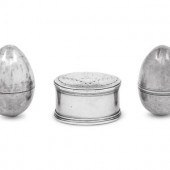 Three Georgian Silver Nutmeg G