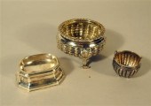 Three Georgian sterling silver