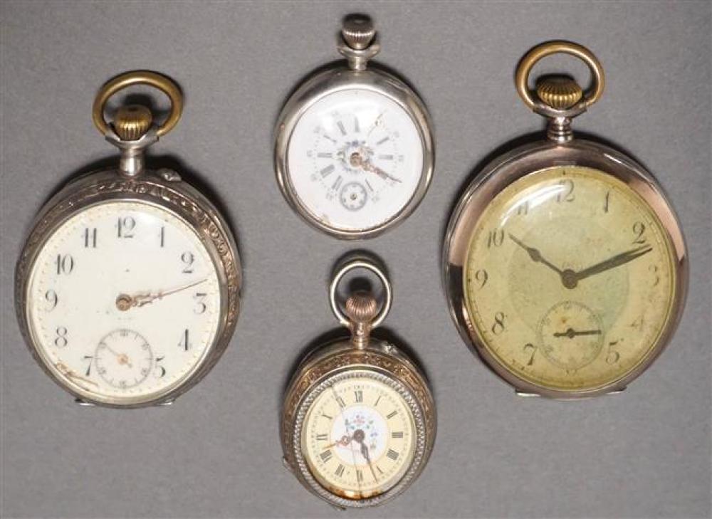 THREE GERMAN 800-SILVER POCKET