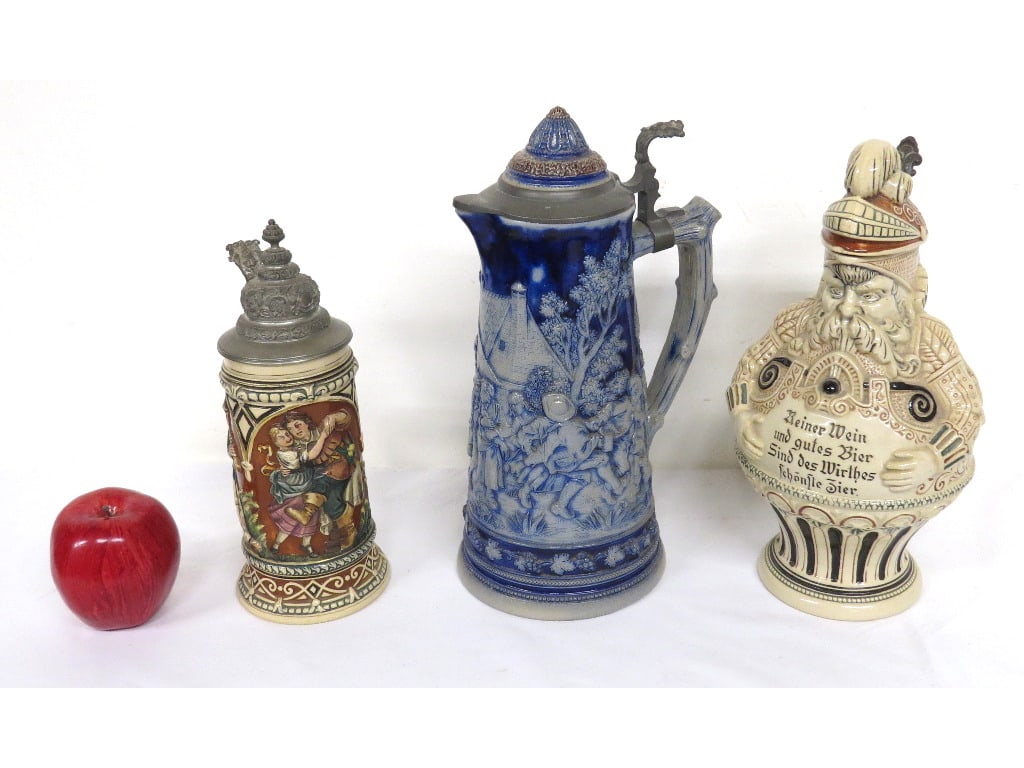 THREE GERMAN BEER STEINS INC