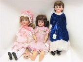 THREE GERMAN COLLECTIBLE DOLLS