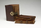 THREE GERMAN LEATHER BOUND BOO