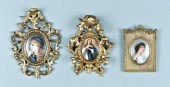 Three German miniature portrai
