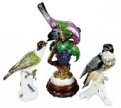 THREE GERMAN PORCELAIN BIRDS20