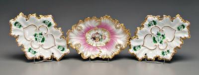 Three German porcelain bowls,