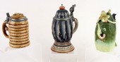 THREE GERMAN PORCELAIN CHARACT