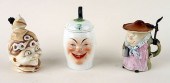 THREE GERMAN PORCELAIN CHARACT