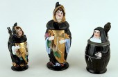 THREE GERMAN PORCELAIN CHARACT