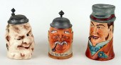 THREE GERMAN PORCELAIN CHARACT