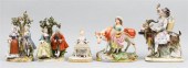 THREE GERMAN PORCELAIN FIGURAL
