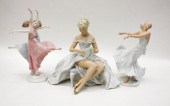 THREE GERMAN PORCELAIN FIGURAL