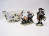 THREE GERMAN PORCELAINS: oval