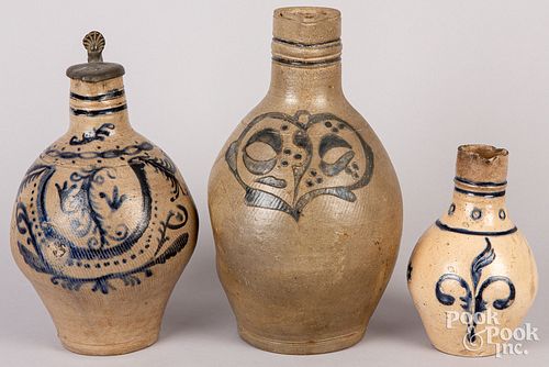THREE GERMAN STONEWARE