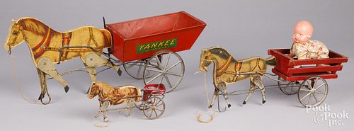 THREE GIBBS HORSE DRAWN