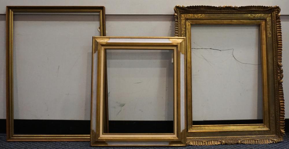 THREE GILT DECORATED FRAMESThree