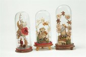 THREE GLASS DOMED VICTORIAN VA