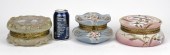 THREE GLASS DRESSER BOXES, WAV