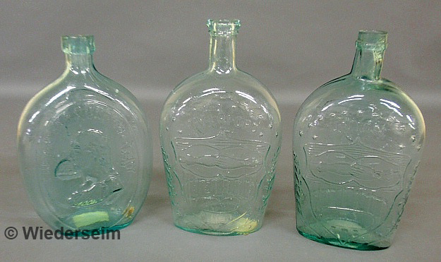 Three glass flasks- Union The