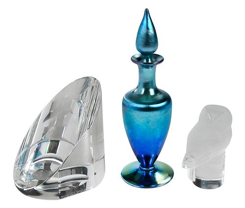 THREE GLASS TABLE ARTICLES20th