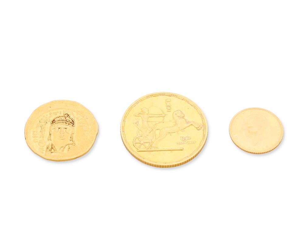 THREE GOLD COINSThree gold