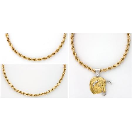 Three Gold Rope-Twist Chain