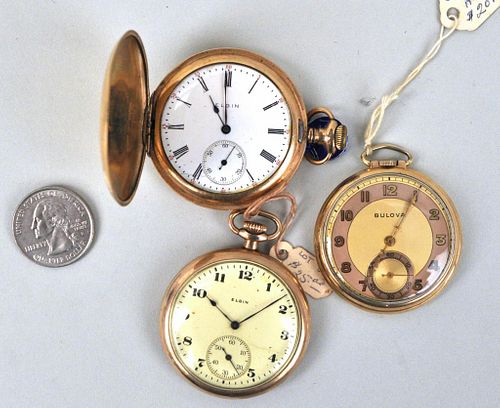 THREE GOLD TONE POCKET
