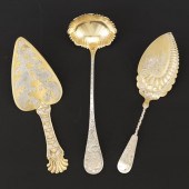 THREE GOLD WASHED STERLING SER