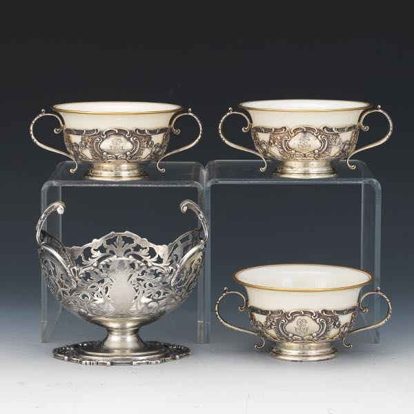 THREE GORHAM STERLING HOLDERS