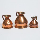 Three Graduated Copper Haystac