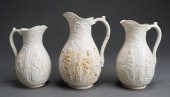 THREE GRADUATED STAFFORDSHIRE