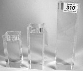 Three Graduating Square Glass