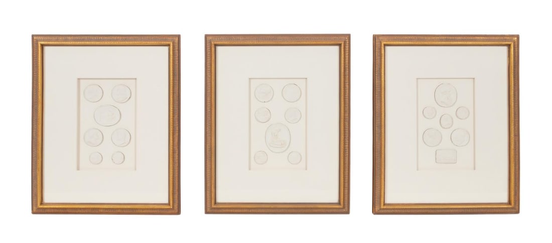 THREE GRAND TOUR TYPE FRAMED