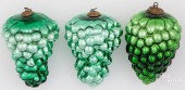 THREE GRAPE KUGEL ORNAMENTSThr