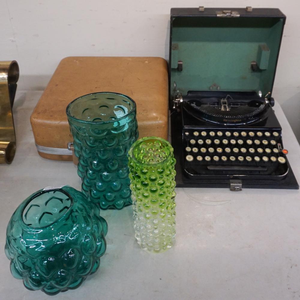 THREE GREEN/TEAL BLENKO-TYPE