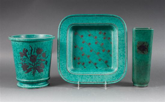 Three Gustavsberg ''Argenta''