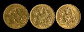 Three Half Sovereigns - Two Ed